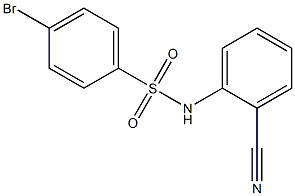 4-bromo-N-(2-cyanophenyl)benzenesulfonamide Struktur