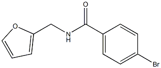 4-bromo-N-(2-furylmethyl)benzamide Struktur