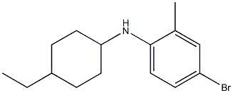 4-bromo-N-(4-ethylcyclohexyl)-2-methylaniline Struktur