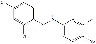 4-bromo-N-[(2,4-dichlorophenyl)methyl]-3-methylaniline Struktur