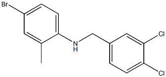 4-bromo-N-[(3,4-dichlorophenyl)methyl]-2-methylaniline Struktur