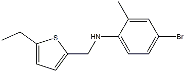 4-bromo-N-[(5-ethylthiophen-2-yl)methyl]-2-methylaniline Struktur