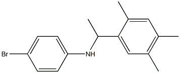 4-bromo-N-[1-(2,4,5-trimethylphenyl)ethyl]aniline Struktur