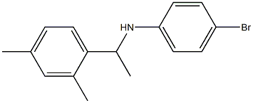 4-bromo-N-[1-(2,4-dimethylphenyl)ethyl]aniline Struktur