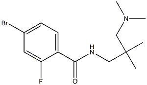 4-bromo-N-[3-(dimethylamino)-2,2-dimethylpropyl]-2-fluorobenzamide Struktur