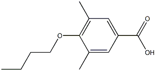 4-butoxy-3,5-dimethylbenzoic acid Struktur