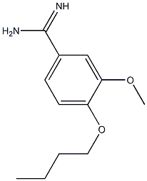 4-butoxy-3-methoxybenzenecarboximidamide Struktur