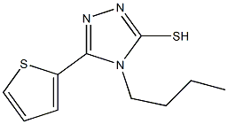 4-butyl-5-(thiophen-2-yl)-4H-1,2,4-triazole-3-thiol Struktur