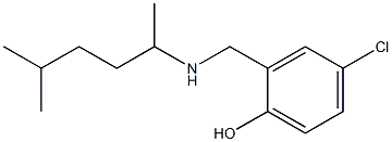 4-chloro-2-{[(5-methylhexan-2-yl)amino]methyl}phenol Struktur