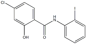 4-chloro-2-hydroxy-N-(2-iodophenyl)benzamide Struktur