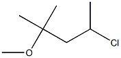 4-chloro-2-methoxy-2-methylpentane Struktur