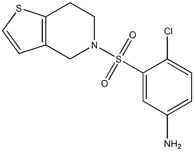 4-chloro-3-{4H,5H,6H,7H-thieno[3,2-c]pyridine-5-sulfonyl}aniline Struktur