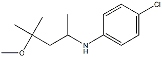 4-chloro-N-(4-methoxy-4-methylpentan-2-yl)aniline Struktur