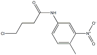 4-chloro-N-(4-methyl-3-nitrophenyl)butanamide Struktur