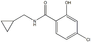 4-chloro-N-(cyclopropylmethyl)-2-hydroxybenzamide Struktur