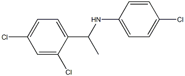 4-chloro-N-[1-(2,4-dichlorophenyl)ethyl]aniline Struktur