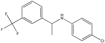 4-chloro-N-{1-[3-(trifluoromethyl)phenyl]ethyl}aniline Struktur