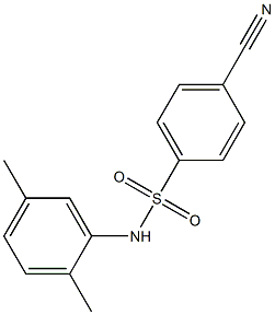 4-cyano-N-(2,5-dimethylphenyl)benzenesulfonamide Struktur