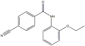 4-cyano-N-(2-ethoxyphenyl)benzamide Struktur