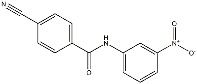 4-cyano-N-(3-nitrophenyl)benzamide Struktur