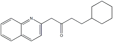 4-cyclohexyl-1-(quinolin-2-yl)butan-2-one Struktur