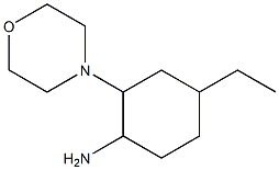 4-ethyl-2-morpholin-4-ylcyclohexanamine Struktur