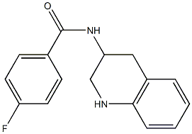 4-fluoro-N-(1,2,3,4-tetrahydroquinolin-3-yl)benzamide Struktur