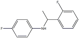 4-fluoro-N-[1-(2-fluorophenyl)ethyl]aniline Struktur