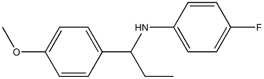 4-fluoro-N-[1-(4-methoxyphenyl)propyl]aniline Struktur