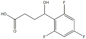 4-hydroxy-4-(2,4,6-trifluorophenyl)butanoic acid Struktur