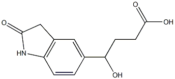 4-hydroxy-4-(2-oxo-2,3-dihydro-1H-indol-5-yl)butanoic acid Struktur