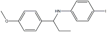 4-iodo-N-[1-(4-methoxyphenyl)propyl]aniline Struktur