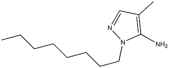 4-methyl-1-octyl-1H-pyrazol-5-amine Struktur