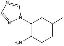 4-methyl-2-(1H-1,2,4-triazol-1-yl)cyclohexanamine Struktur