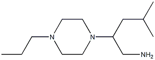 4-methyl-2-(4-propylpiperazin-1-yl)pentan-1-amine Struktur