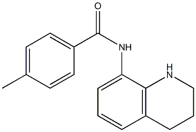 4-methyl-N-(1,2,3,4-tetrahydroquinolin-8-yl)benzamide Struktur