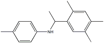 4-methyl-N-[1-(2,4,5-trimethylphenyl)ethyl]aniline Struktur