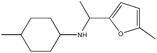 4-methyl-N-[1-(5-methylfuran-2-yl)ethyl]cyclohexan-1-amine Struktur