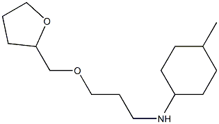 4-methyl-N-[3-(oxolan-2-ylmethoxy)propyl]cyclohexan-1-amine Struktur