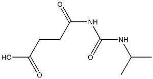 4-oxo-4-[(propan-2-ylcarbamoyl)amino]butanoic acid Struktur