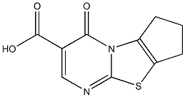 4-oxo-7,8-dihydro-4H,6H-cyclopenta[4,5][1,3]thiazolo[3,2-a]pyrimidine-3-carboxylic acid Struktur