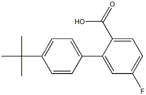 4'-tert-butyl-5-fluoro-1,1'-biphenyl-2-carboxylic acid Struktur