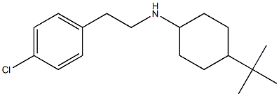 4-tert-butyl-N-[2-(4-chlorophenyl)ethyl]cyclohexan-1-amine Struktur