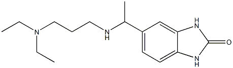 5-(1-{[3-(diethylamino)propyl]amino}ethyl)-2,3-dihydro-1H-1,3-benzodiazol-2-one Struktur