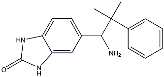 5-(1-amino-2-methyl-2-phenylpropyl)-2,3-dihydro-1H-1,3-benzodiazol-2-one Struktur