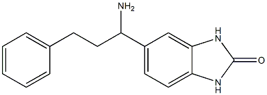 5-(1-amino-3-phenylpropyl)-2,3-dihydro-1H-1,3-benzodiazol-2-one Struktur