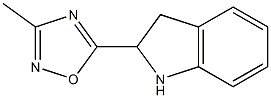 5-(2,3-dihydro-1H-indol-2-yl)-3-methyl-1,2,4-oxadiazole Struktur