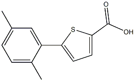 5-(2,5-dimethylphenyl)thiophene-2-carboxylic acid Struktur