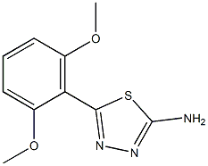 5-(2,6-dimethoxyphenyl)-1,3,4-thiadiazol-2-amine Struktur