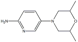 5-(2,6-dimethylmorpholin-4-yl)pyridin-2-amine Struktur